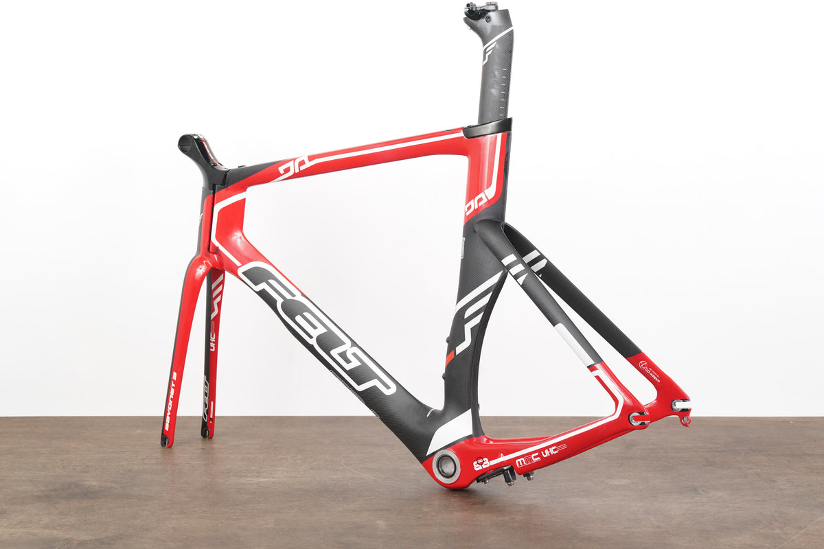 58cm Felt DA3 Carbon Aero Rim Brake TT Triathlon Frameset + Stem DA 3