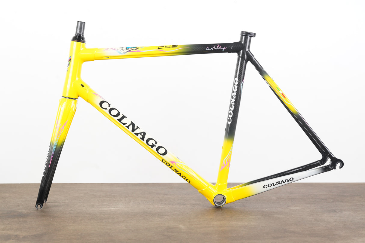 56s Colnago C59 Art Decor Carbon Rim Brake Road Frameset