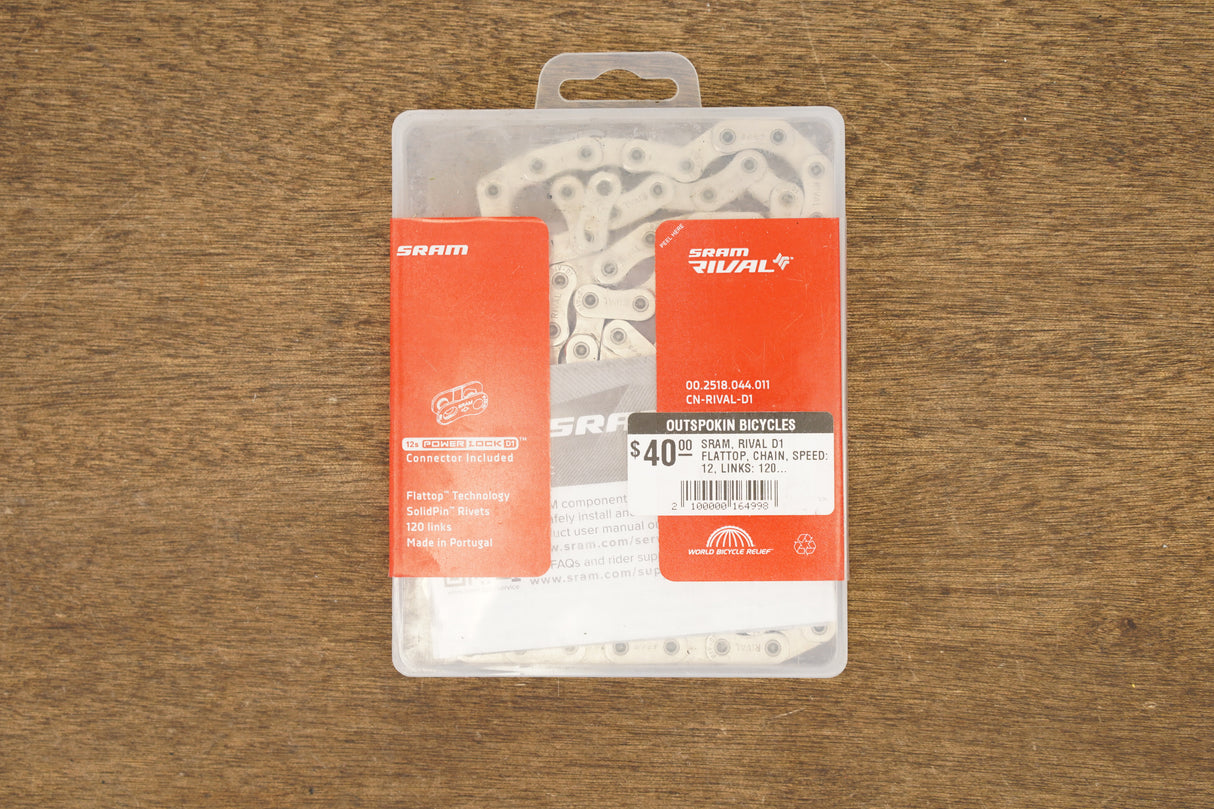 NEW 120L SRAM Rival Flat Top CN-RIVAL-D1 12 Speed Chain 120 Links