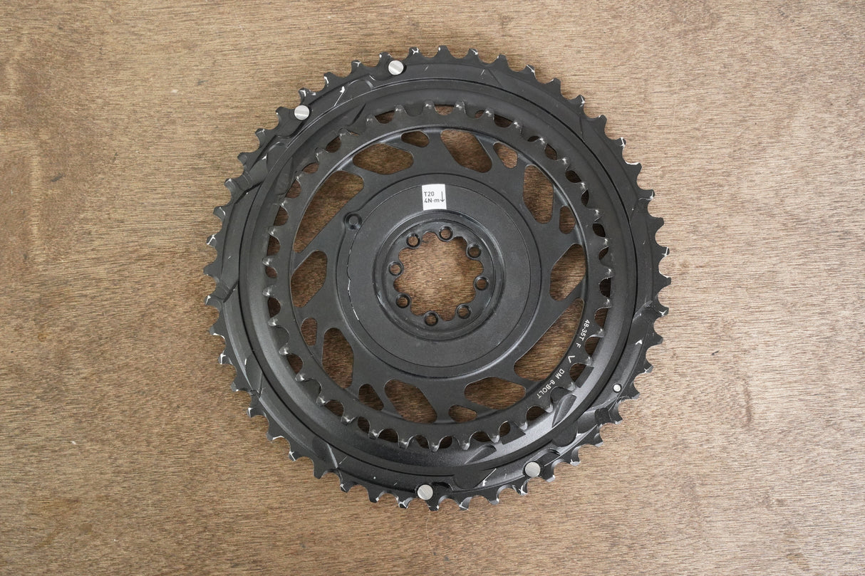 48/35T SRAM Red AXS 12 Speed Chainrings + 8 Bolt Direct Mount Spider