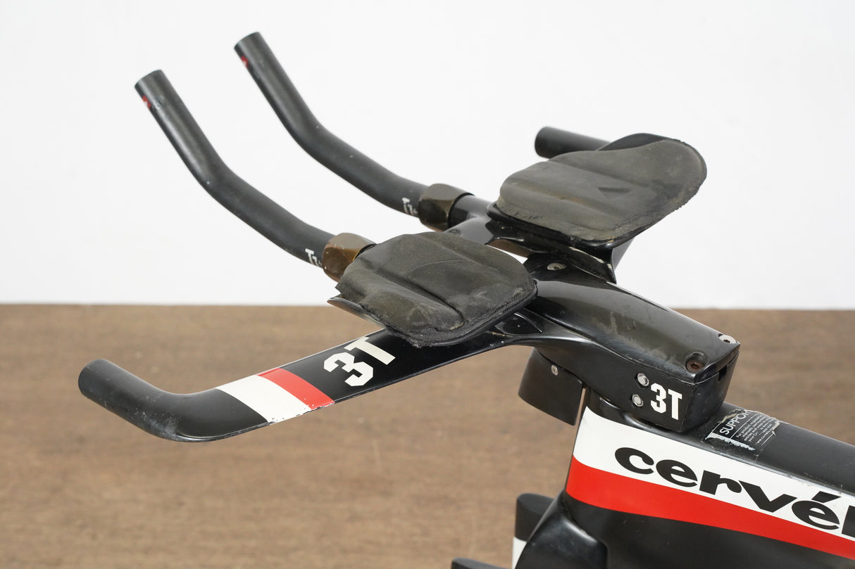 51cm Cervelo P5 TT Triathlon Carbon Rim Brake Frameset + Aero Handlebar