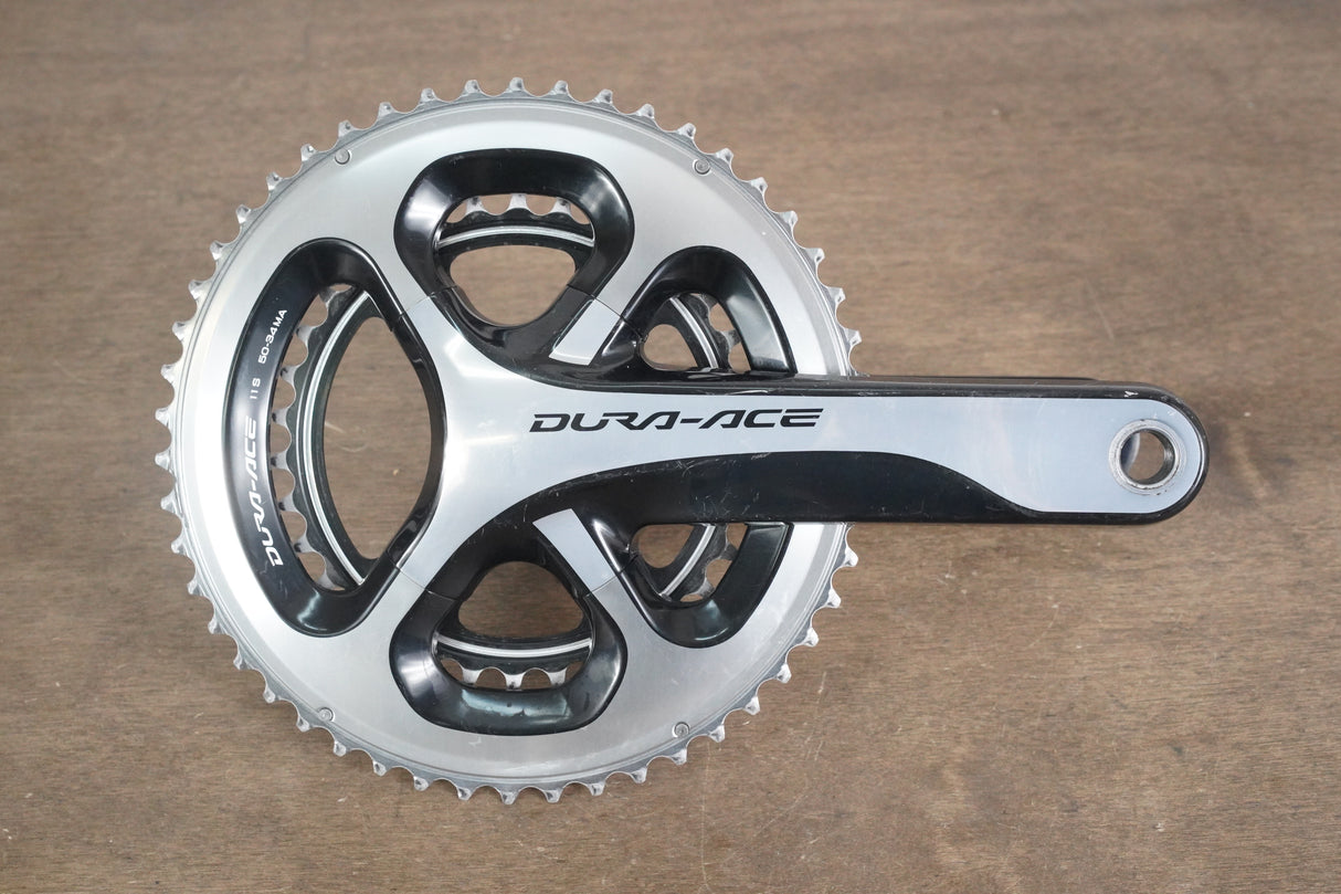 172.5mm 50/34T Shimano Dura-Ace FC-9000 11 Speed Crankset