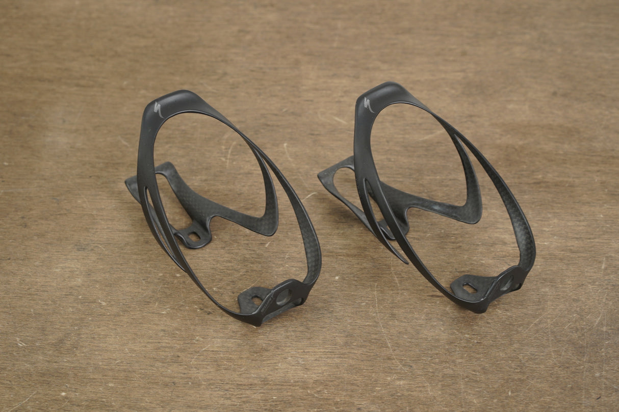 (2) Specialized S-WORKS Rib Cage II Carbon Water Bottle Cages 40g