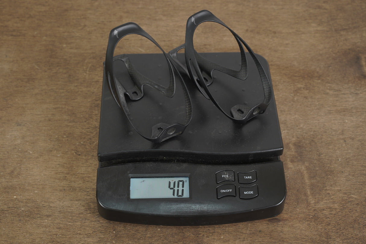 (2) Specialized S-WORKS Rib Cage II Carbon Water Bottle Cages 40g