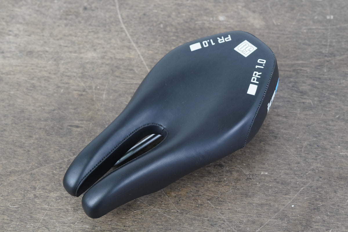 128mm ISM PR 1.0 50 Satin Steel Rail TT Triathlon Road Saddle 333g
