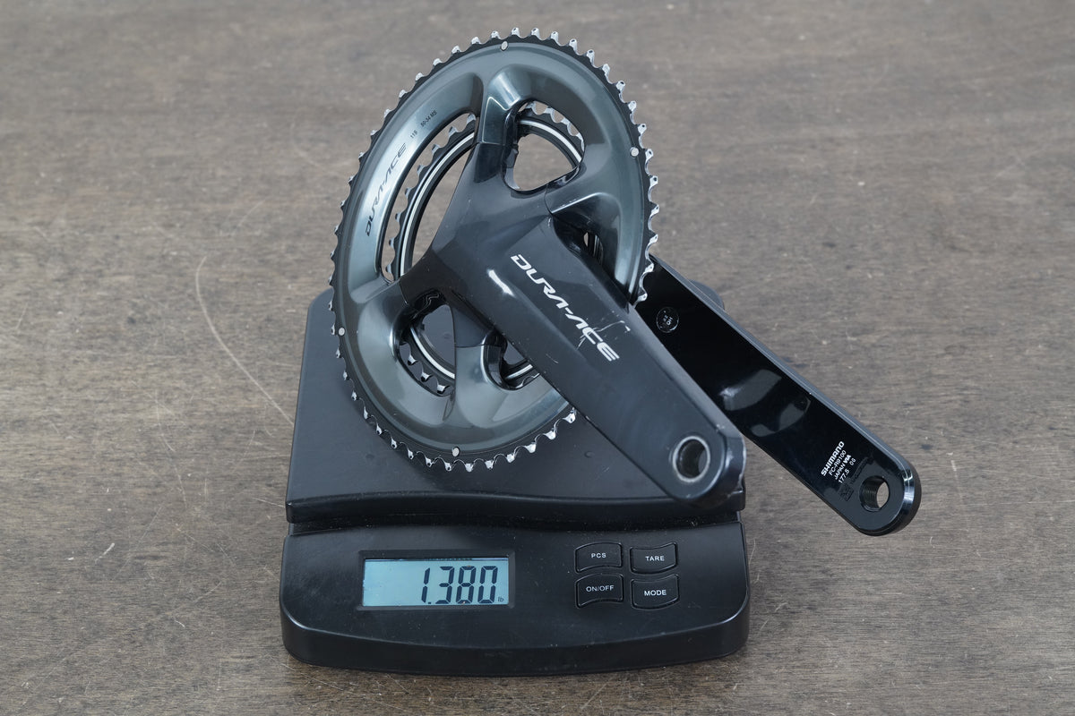177.5mm 50/34T Shimano Dura-Ace FC-R9100 11 Speed Crankset 9100 625g