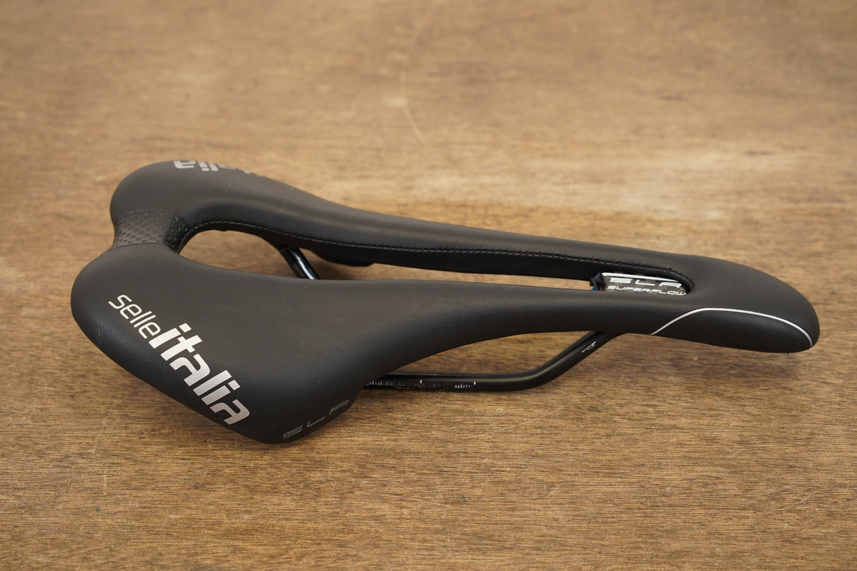 132mm Selle Italia SLR Superflow Boost Manganese Rail Road Saddle 208g