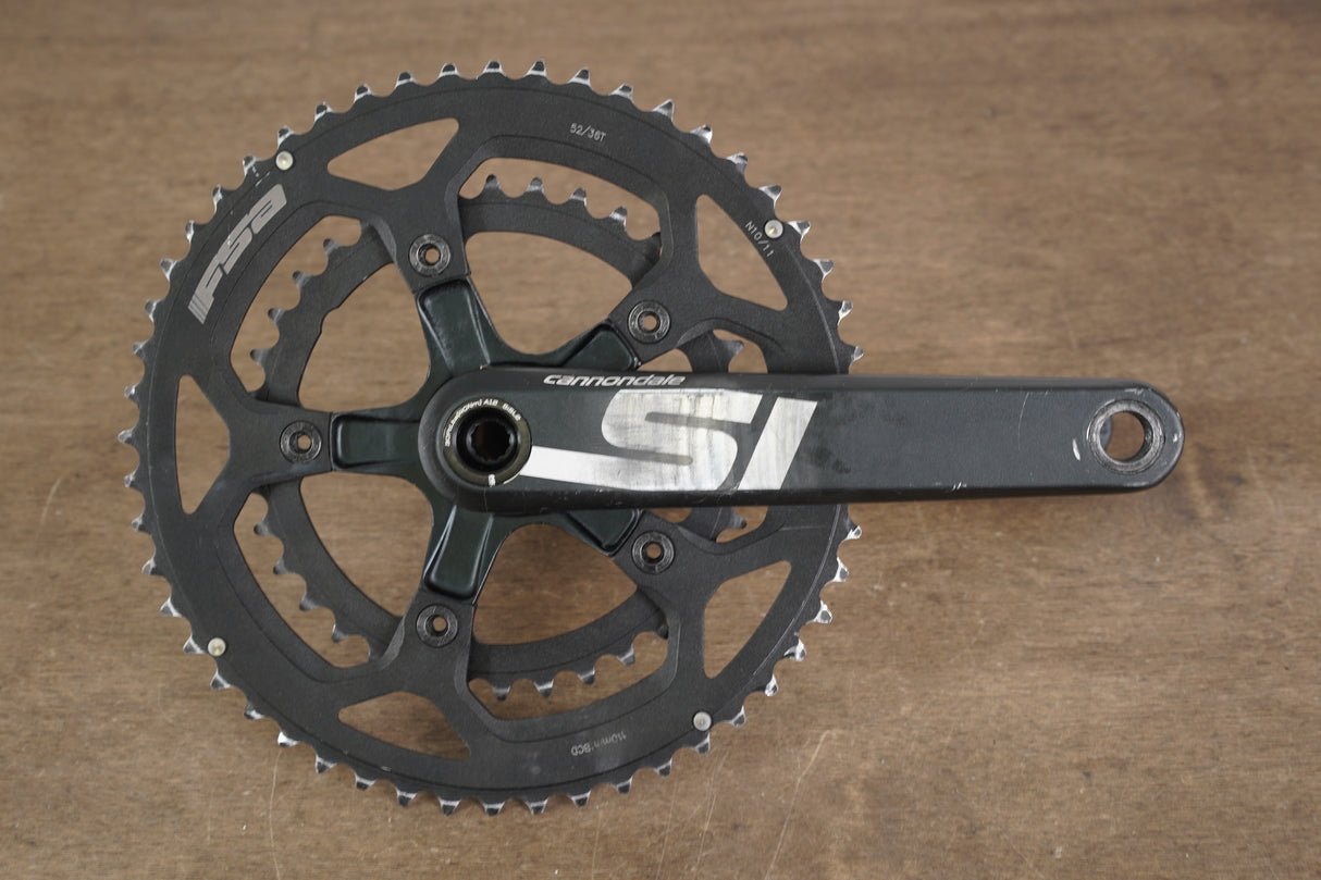 172.5mm 52/36T BB30 Cannondale Si Road Crankset