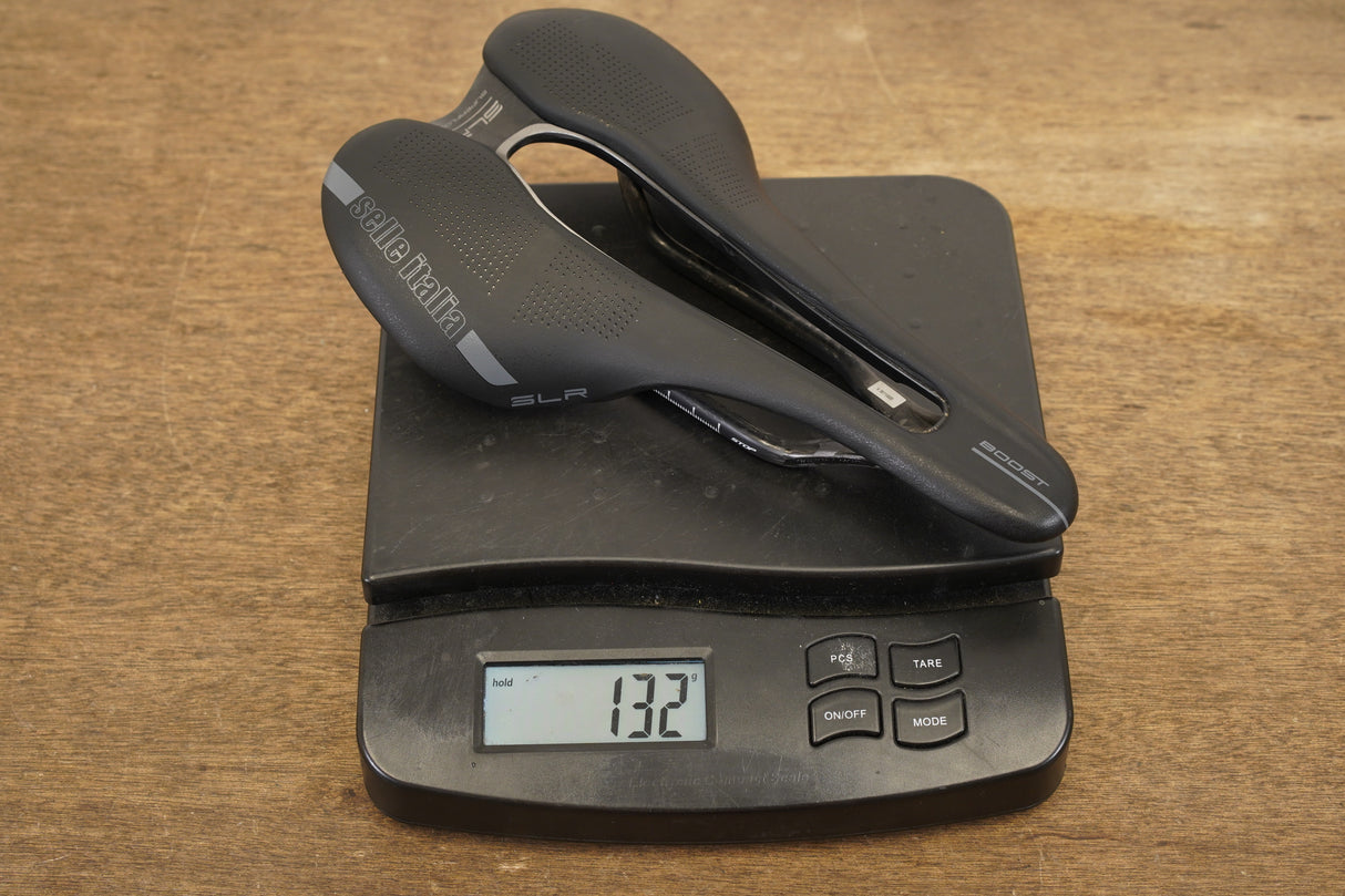 142mm Selle Italia SLR Superflow Boost Carbon Rail Road Saddle 132g