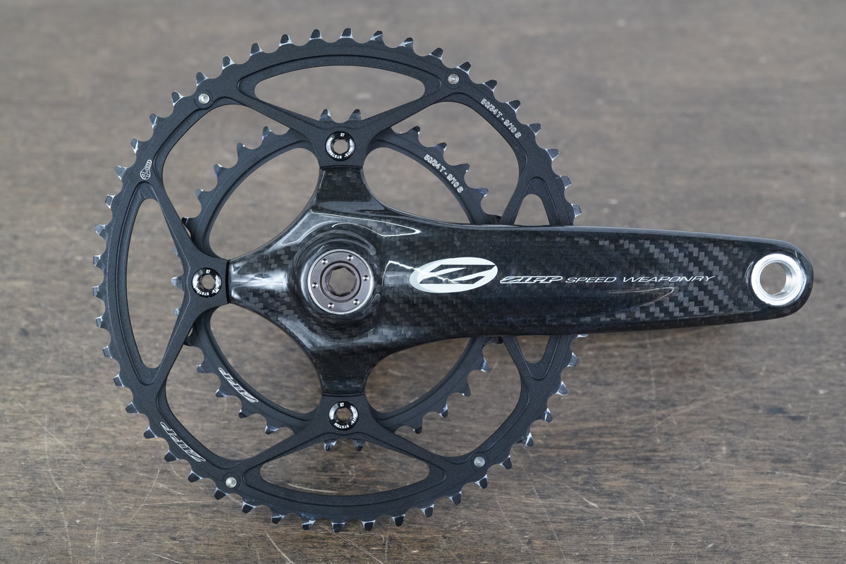 172.5mm 50/34T BB30 Zipp Vuma QuadCarbon Road Crankset 480g