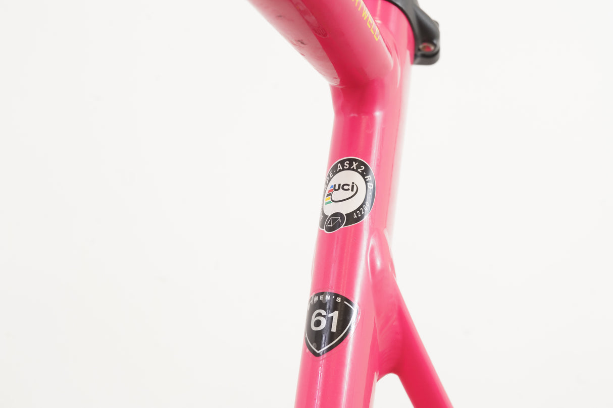 61cm Specialized Allez Sprint V1 Acid Pink Alloy Rim Brake Road Frameset