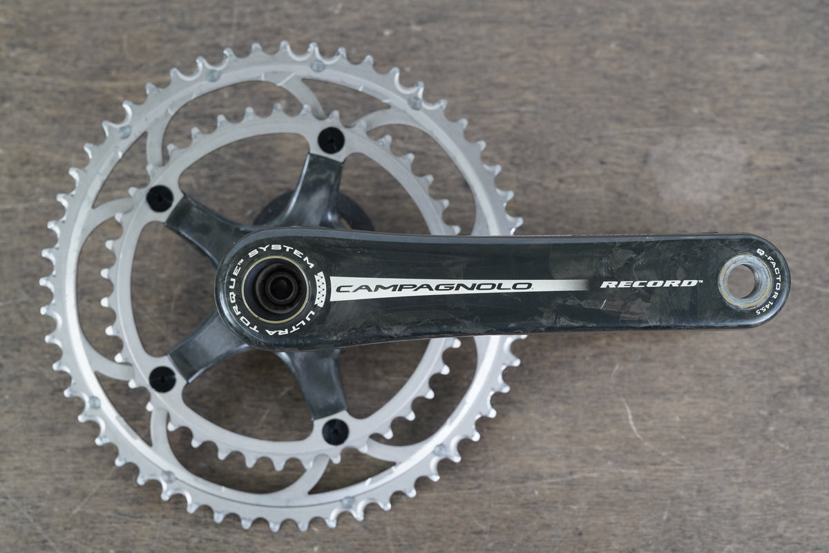 177.5mm 53/39T Campagnolo Record 10 Speed Carbon Crankset 669g