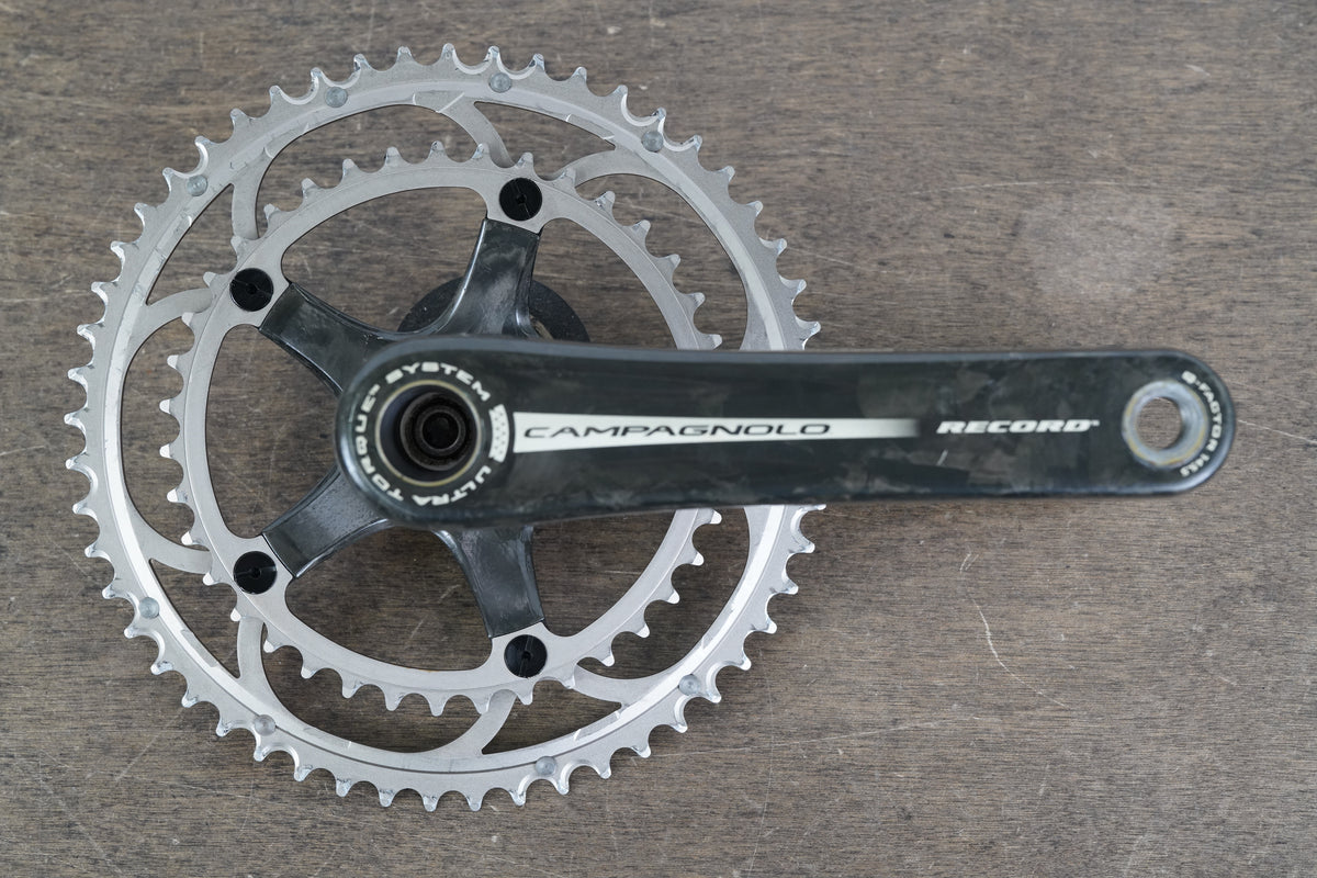 177.5mm 53/39T Campagnolo Record 10 Speed Carbon Crankset 669g