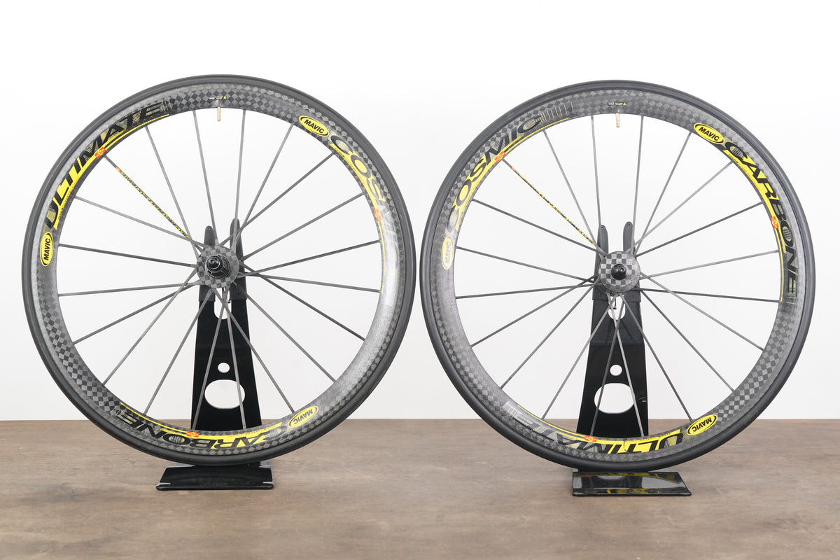 Mavic Cosmic Corbone Ultimate Tubular Rim Brake Wheelset Campagnolo 11 Speed