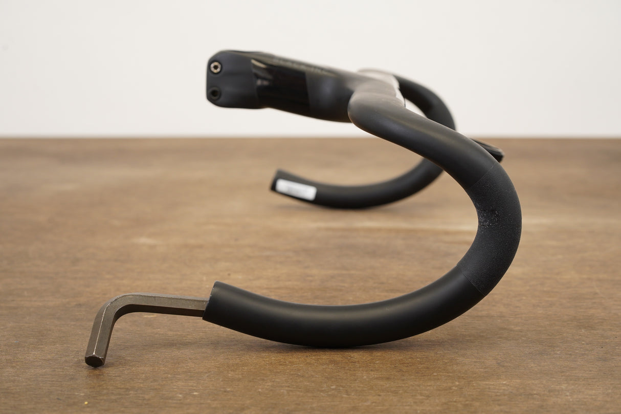 40cm 100mm -6 Degree Black Inc. Carbon Barstem Handlebar + Mount 1 1/8"