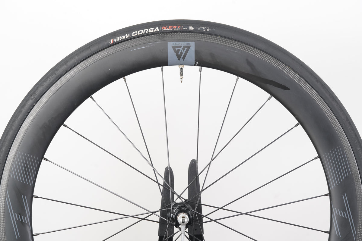 Light Bicycle 50 Novatech Carbon Tubeless Rim Brake Wheelset 11 Speed
