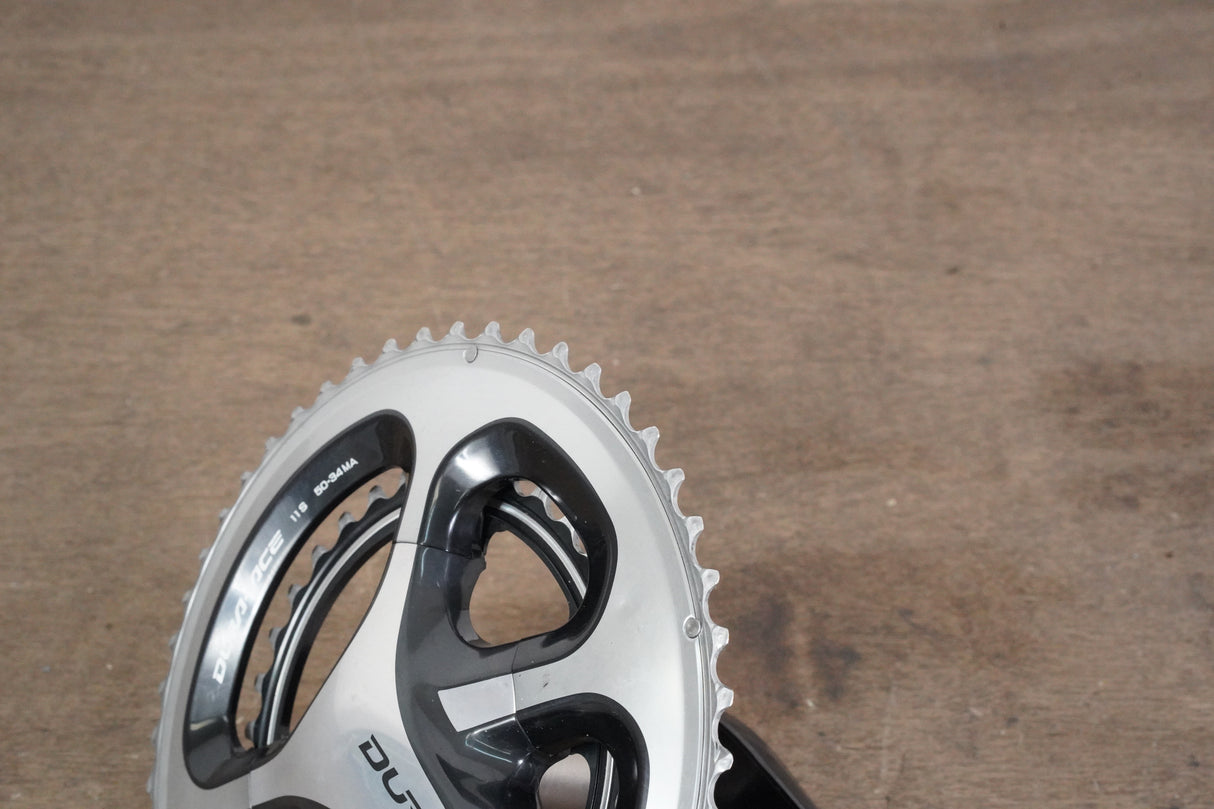 172.5mm 50/34T Shimano Dura-Ace FC-9000 11 Speed Crankset