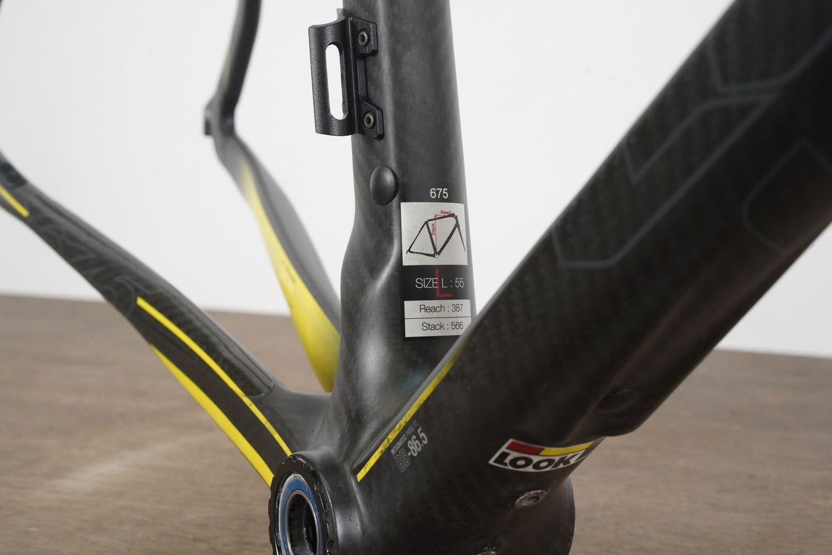 L (Large) LOOK 675 Light Carbon Rim Brake Road Frameset
