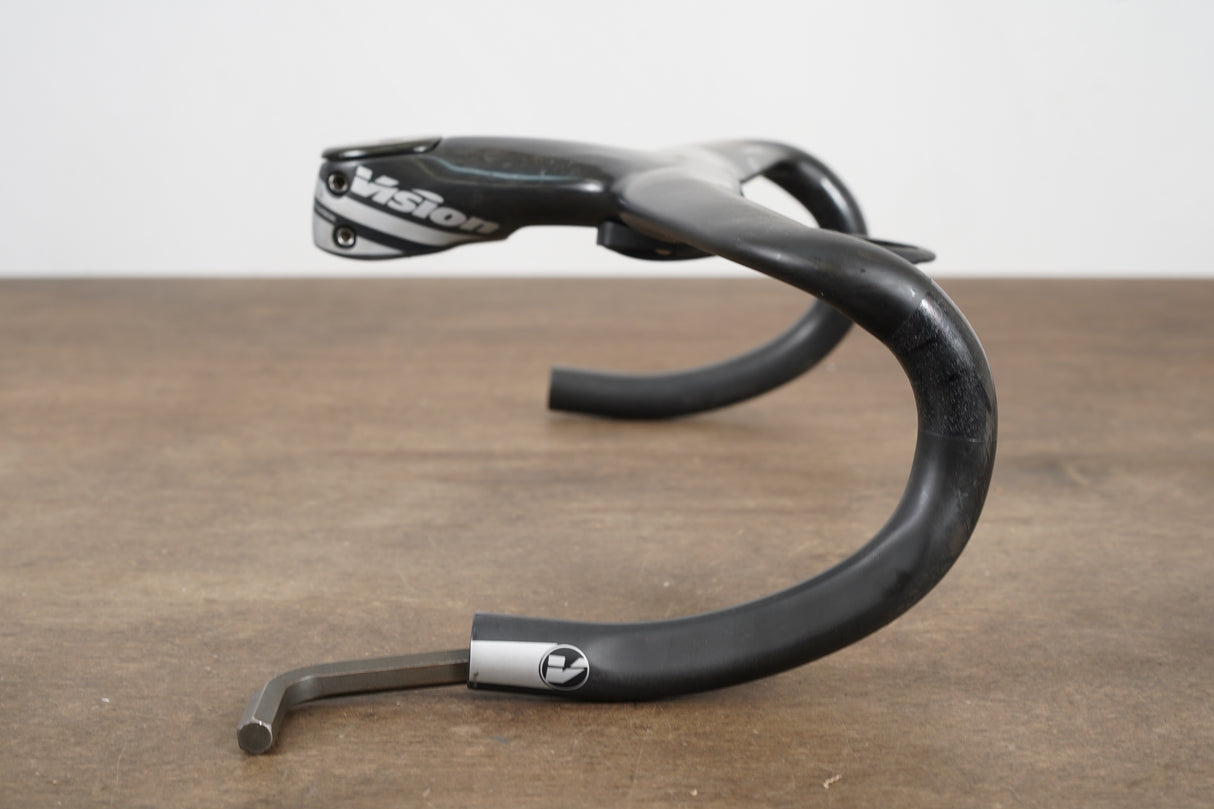 40cm Vision Metron 5D 120mm -6 Degree Integrated Carbon Barstem Handlebar 1 1/8"