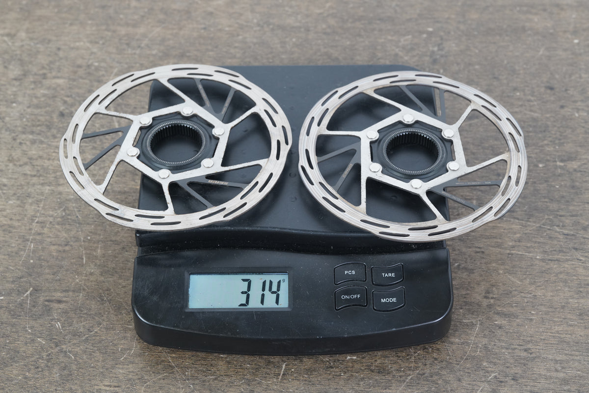 (2) 160mm SRAM PaceLine Center Lock Disc Brake Rotors 314g