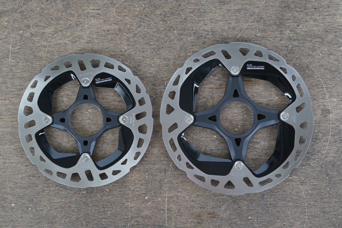NEW TAKE-OFF (2) 160mm/140mm Shimano XTR RT-MT900 Center Lock Disc Rotors