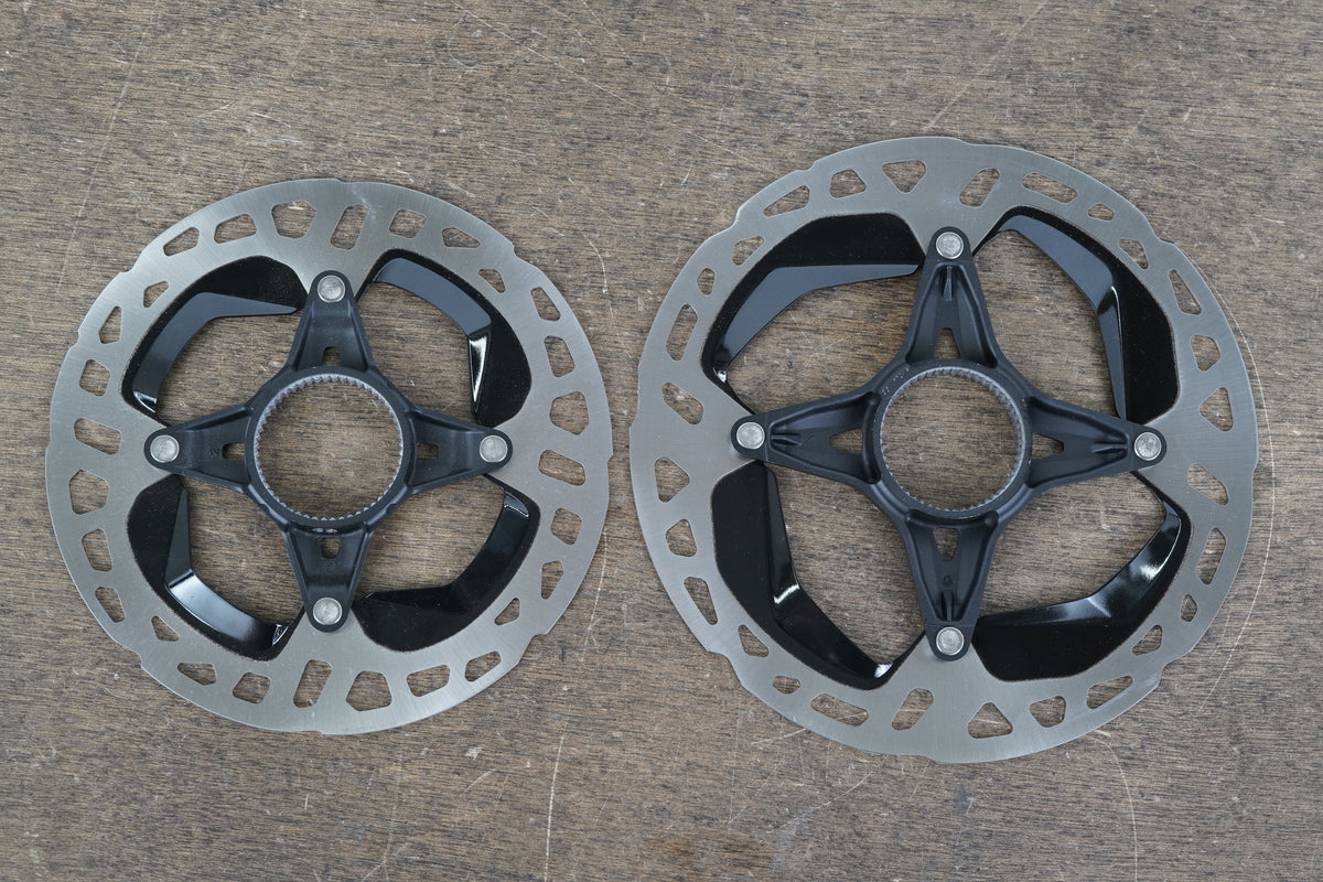 NEW TAKE-OFF (2) 160mm/140mm Shimano XTR RT-MT900 Center Lock Disc Rotors