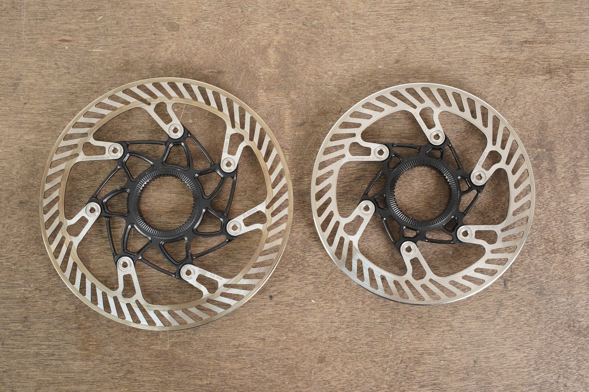 (2) 160mm/140mm Campagnolo 03 AFS Center Lock Disc Brake Rotors