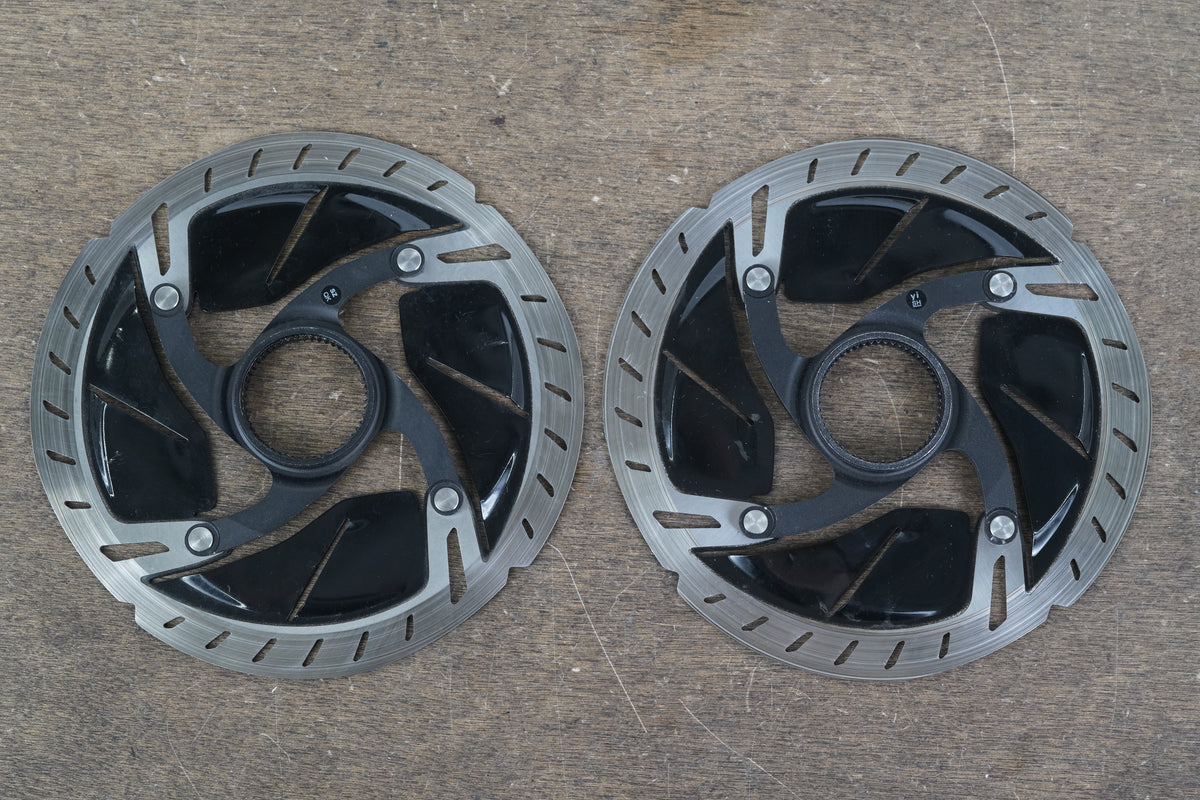 (2) 160mm Shimano Dura-Ace SM-RT900-S Center Lock Disc Brake Rotors 225g