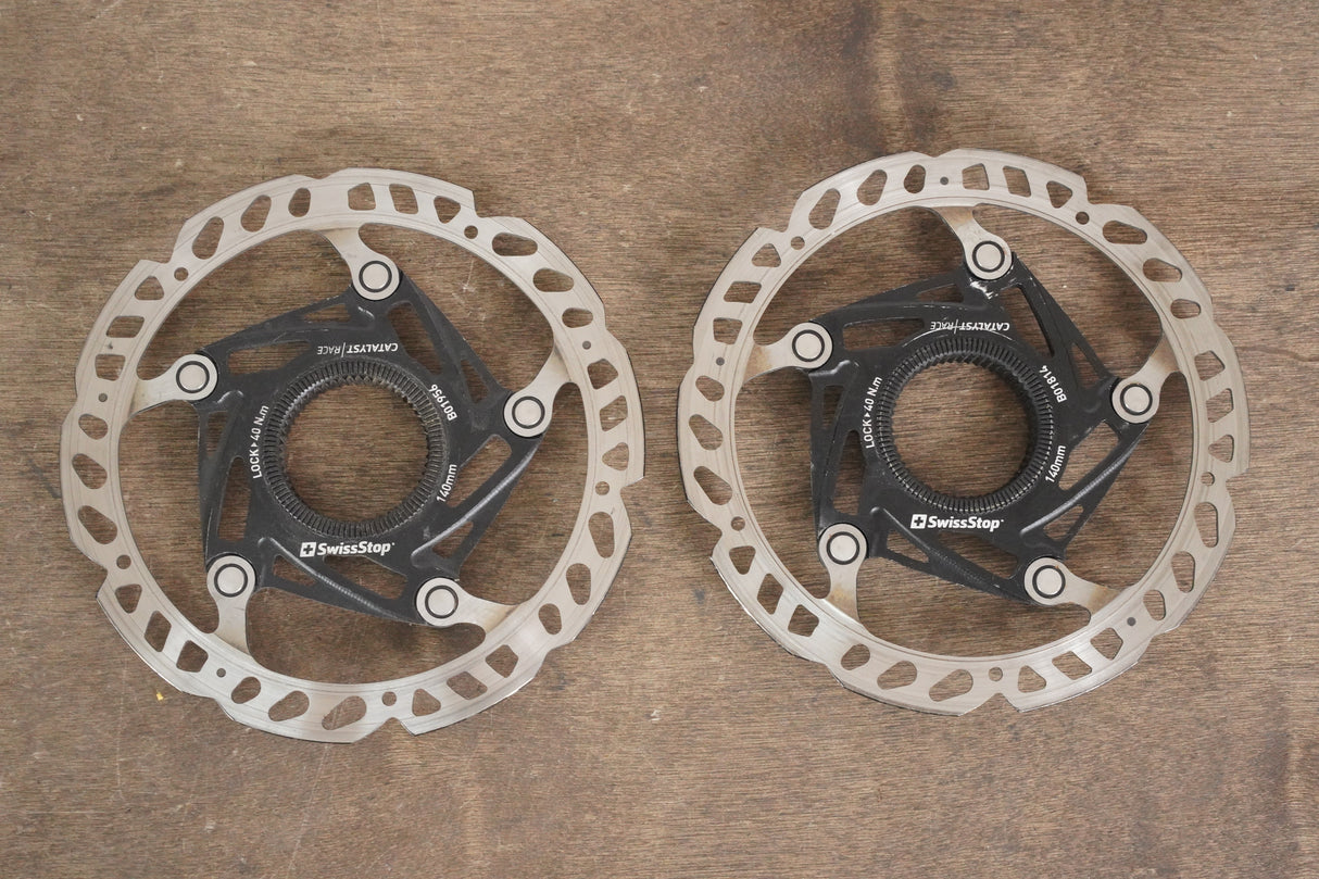 (2) 140mm SwissStop Catalyst Race Center Lock Disc Brake Rotors
