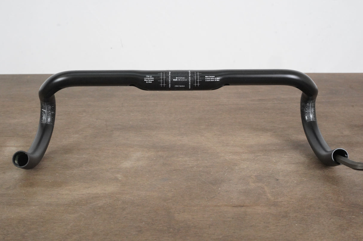 44cm 3T Ergonova Team Stealth Carbon Compact Road Handlebar 31.8mm