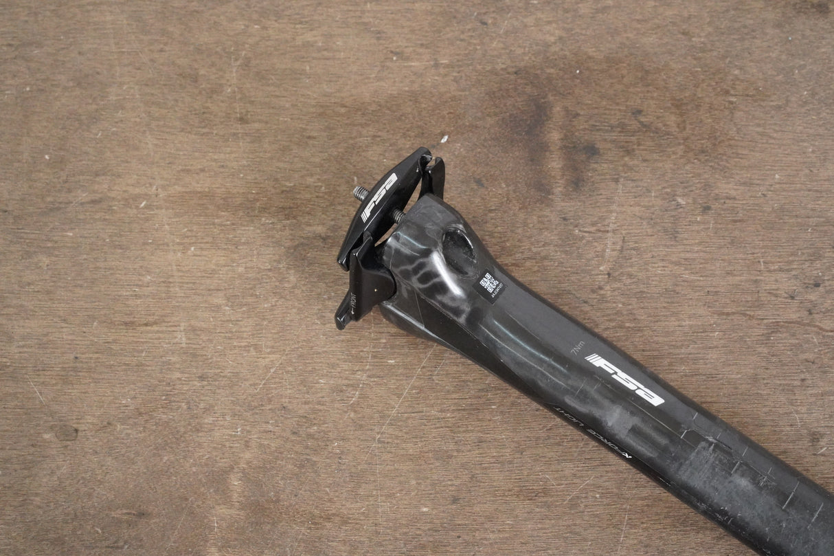 31.6mm FSA K-Force Light Carbon 0 Setback Road Seatpost
