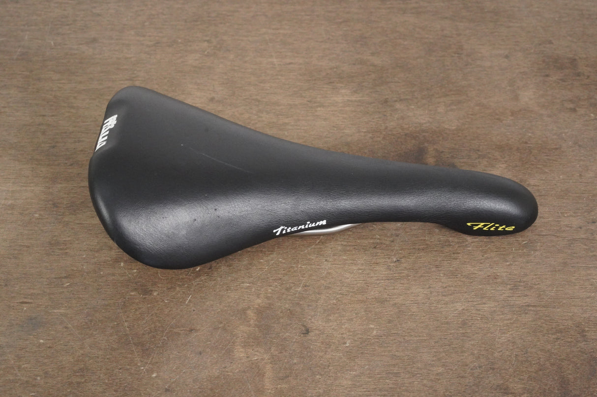 140mm Selle Italia Flite Titanium Rail Road Saddle 224g