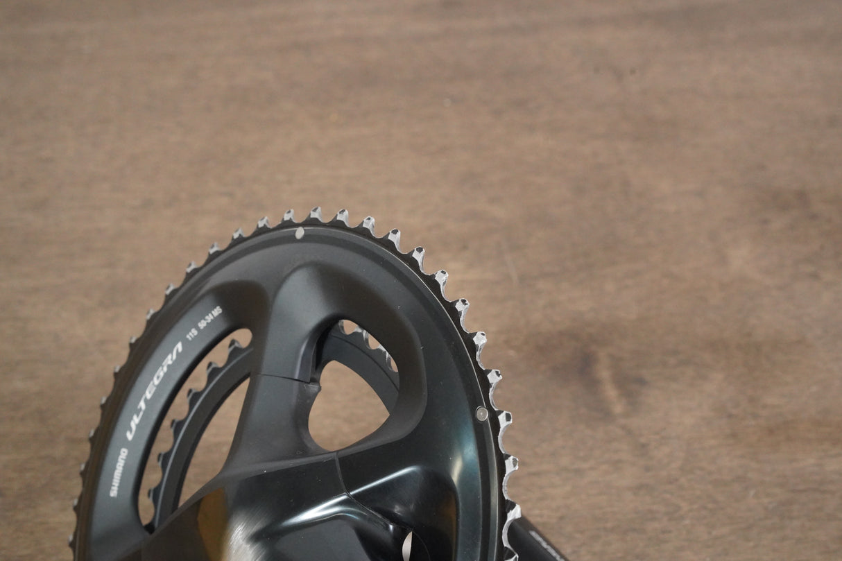 172.5mm 50/34T Shimano Ultegra FC-R8000 11 Speed Crankset 8000