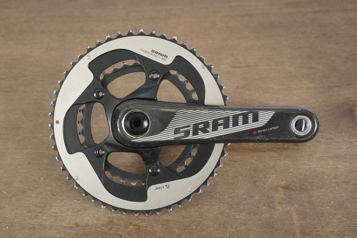 172.5mm 50/34T BB30 SRAM S900 Stages Power Meter Carbon Crankset