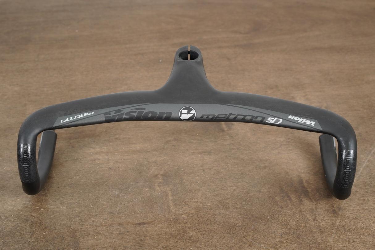 42cm 100mm -6 Degree Vision Metron 5D Integrated Carbon Barstem Handlebar 1 1/8"