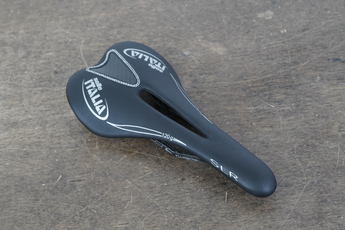130mm Selle Italia SLR Flow Carbon Rail Road Saddle 147g