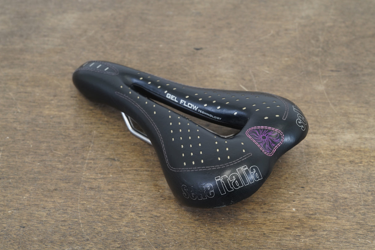 143mm Selle Italia Diva Gel flow Titanium Rail Road Saddle 259g