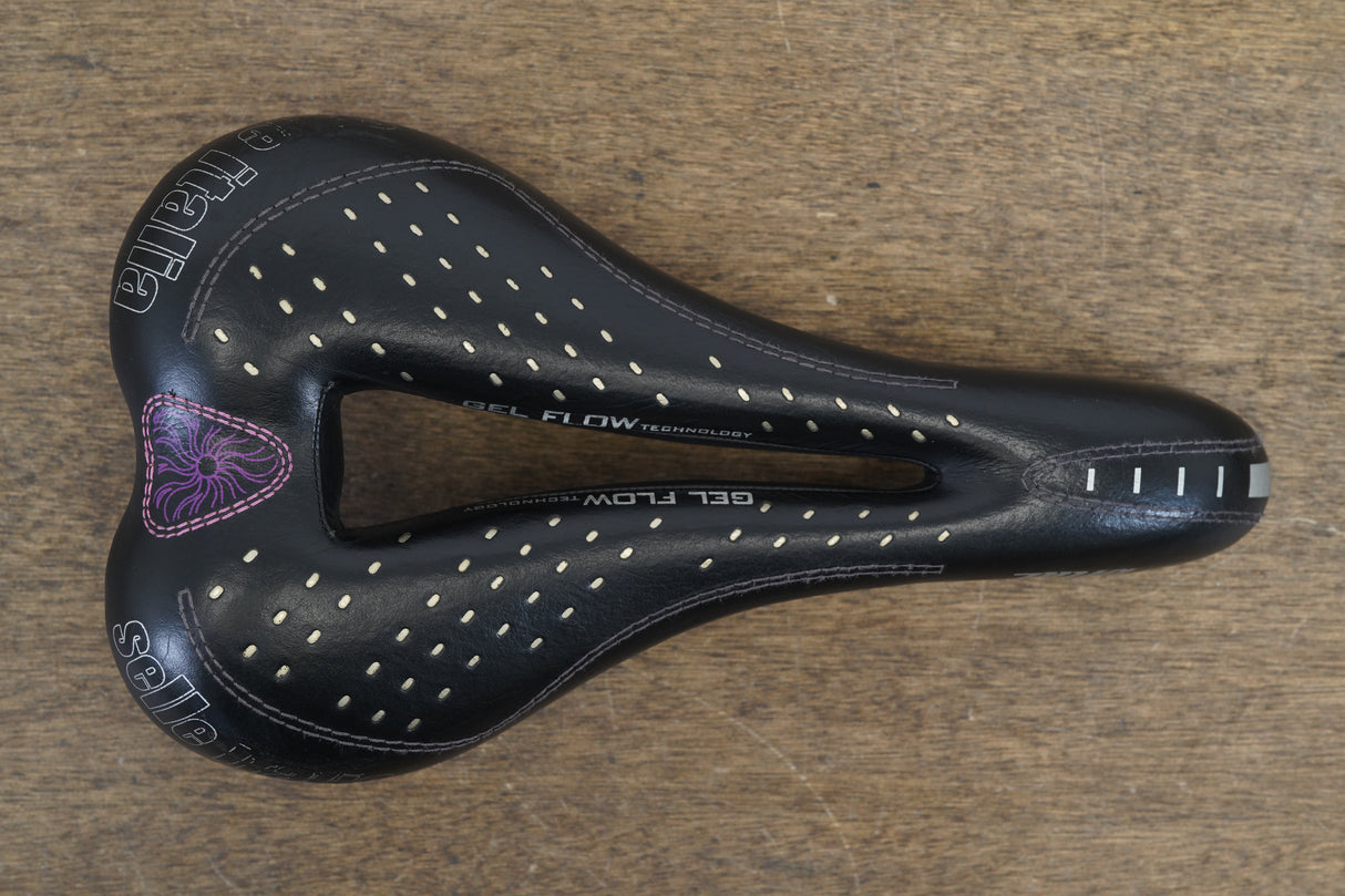 143mm Selle Italia Diva Gel flow Titanium Rail Road Saddle 259g