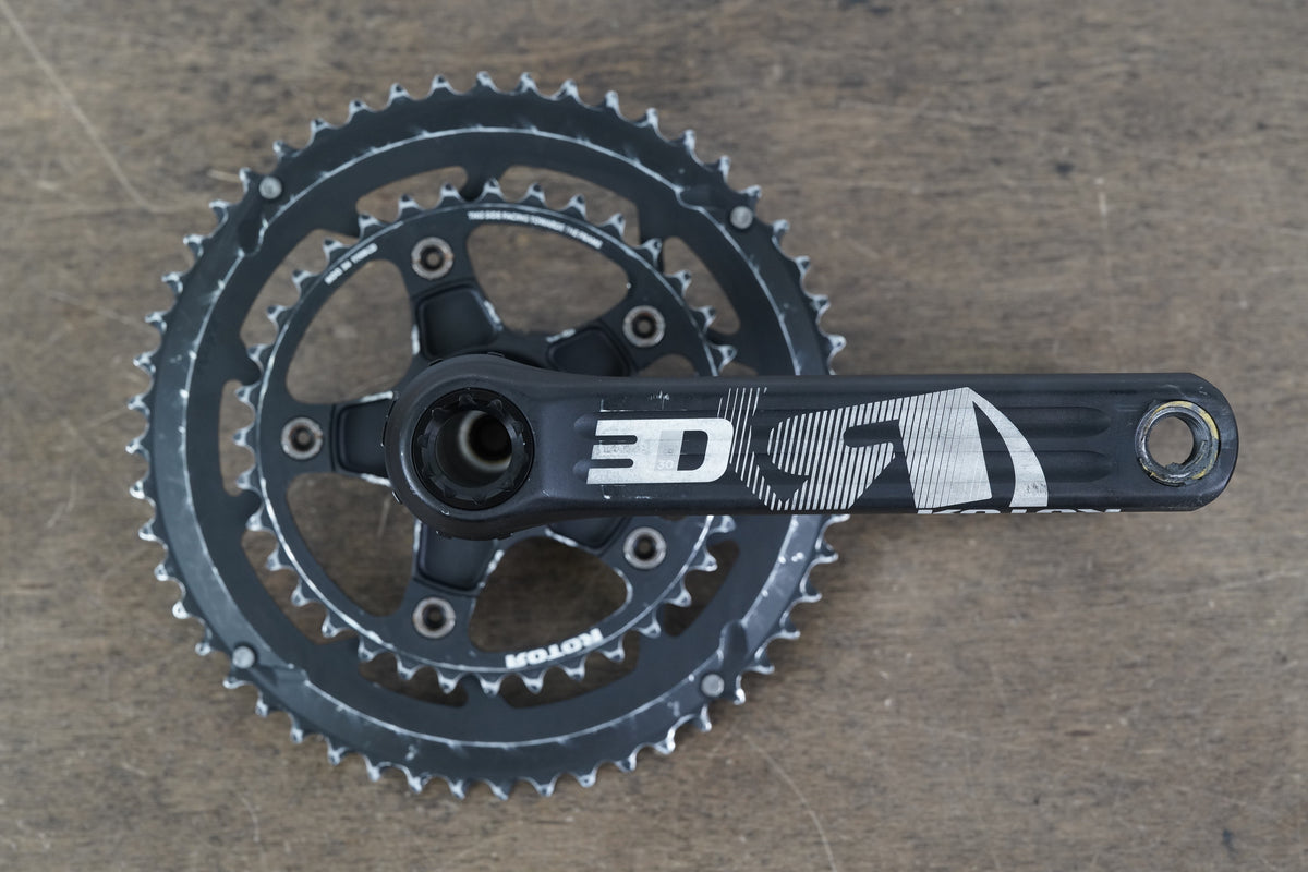 175mm 52/36T BB30 Rotor 3D Road Crankset 3D 730g