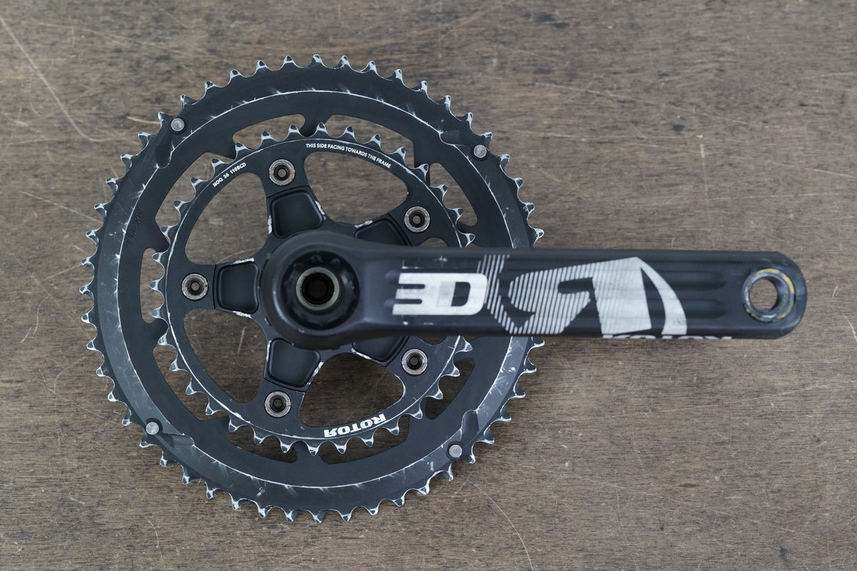 175mm 52/36T BB30 Rotor 3D Road Crankset 3D 730g