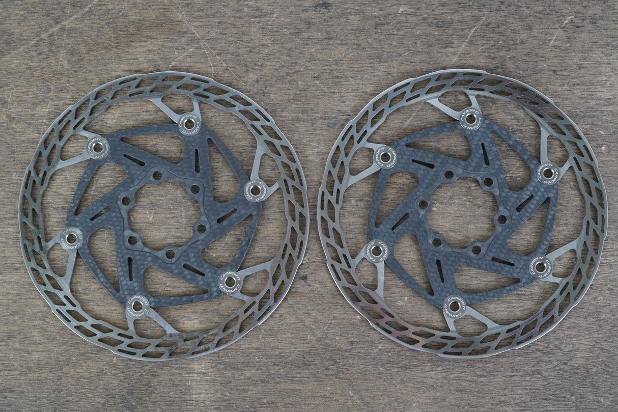 (2) 160mm Carbon-Ti X-Rotor 6 Bolt Disc Brake Road Gravel Rotors