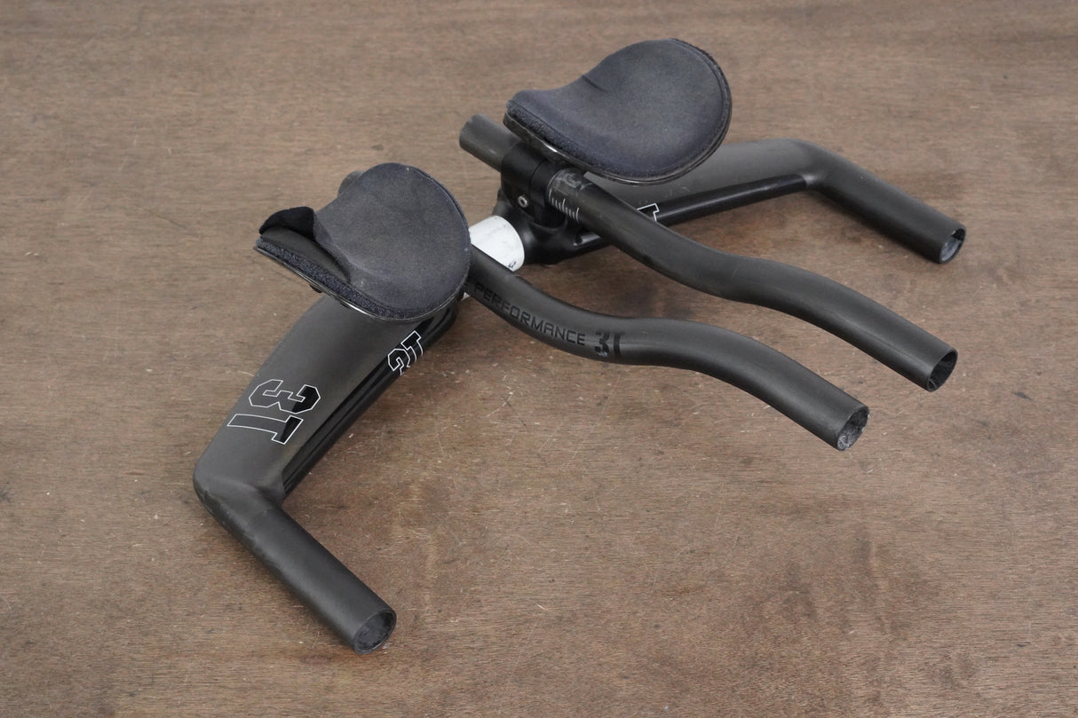 40cm 3T Brezza II Team Carbon Base Bar + Carbon 3T Extensions TT Triathlon Handlebar