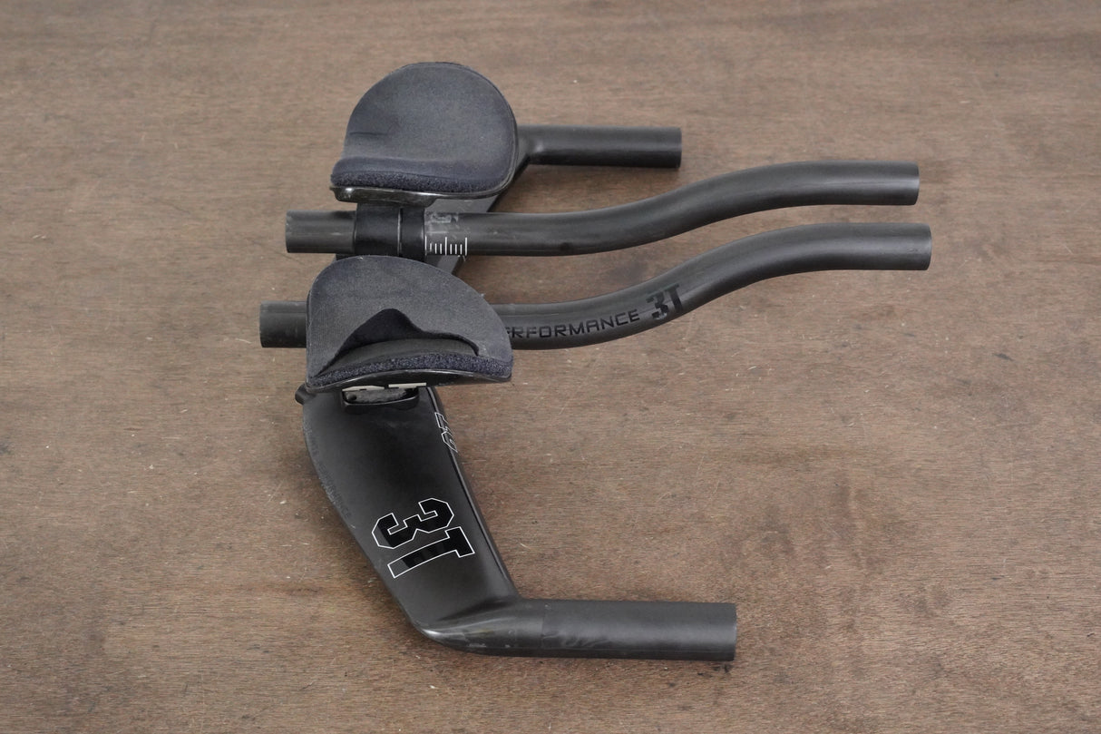 40cm 3T Brezza II Team Carbon Base Bar + Carbon 3T Extensions TT Triathlon Handlebar