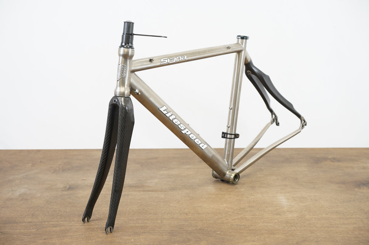 51cm Litespeed Siena Carbon Titanium Rim Brake Frameset
