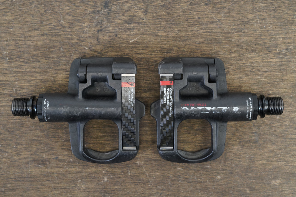 LOOK Keo Blade Carbon Titanium Oversize Platform Clipless Road Pedals 186g