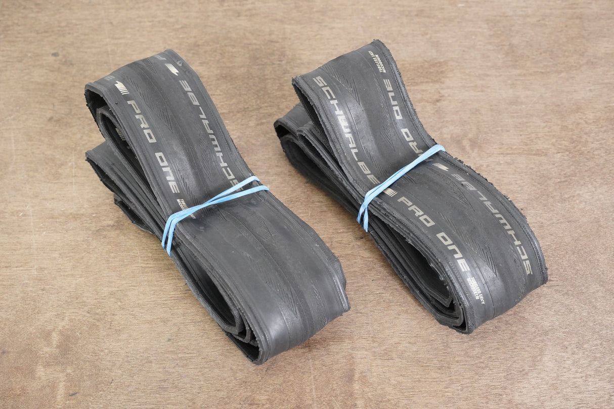 (2) 650Bx25 Schwalbe Pro One Tubeless Clincher Road Tires