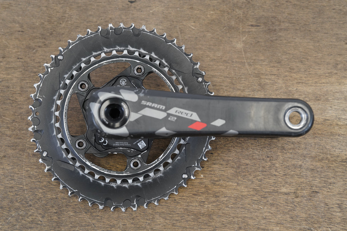 172.5mm 52/36T BB30 SRAM Red Quarq DZero Power Meter Crankset 756g