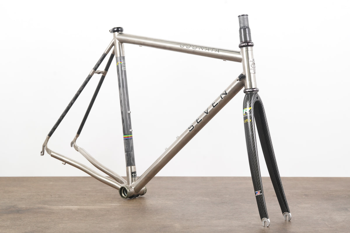 56cm Seven Cycles Odonata Titanium Carbon Rim Brake Road Frameset