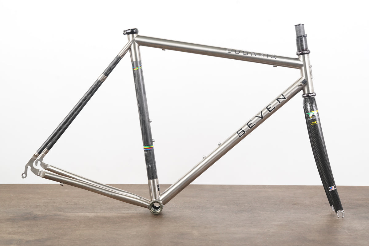56cm Seven Cycles Odonata Titanium Carbon Rim Brake Road Frameset