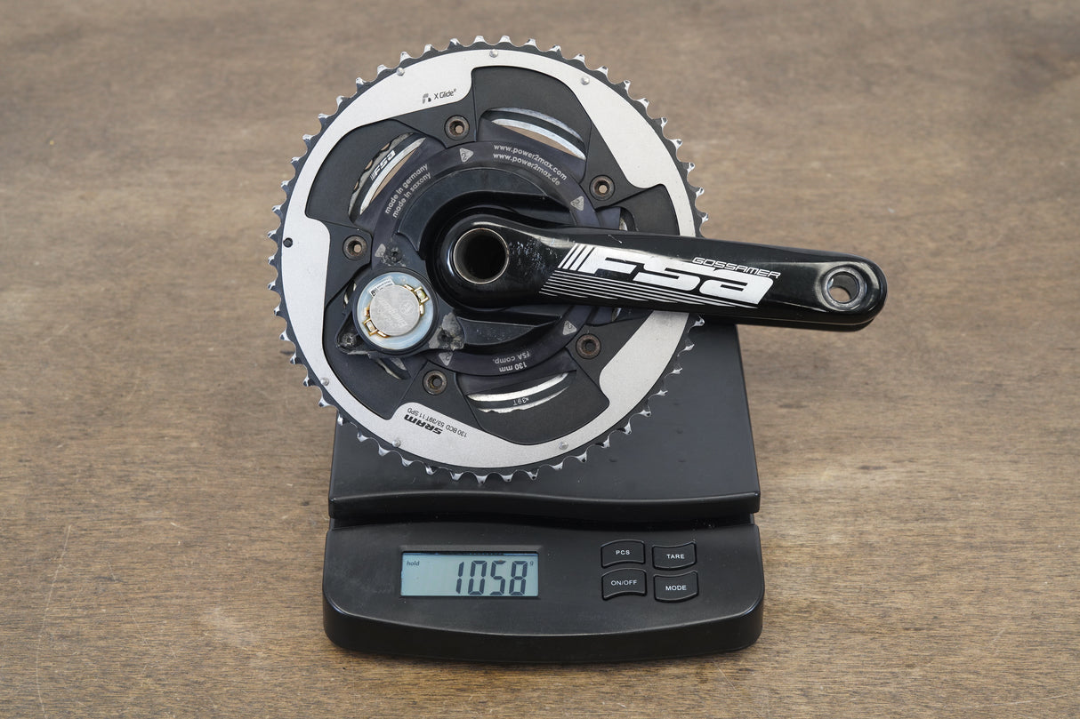 170mm 53/39T BB30 FSA Gossamer Power2max 11 Speed Power Meter Crankset